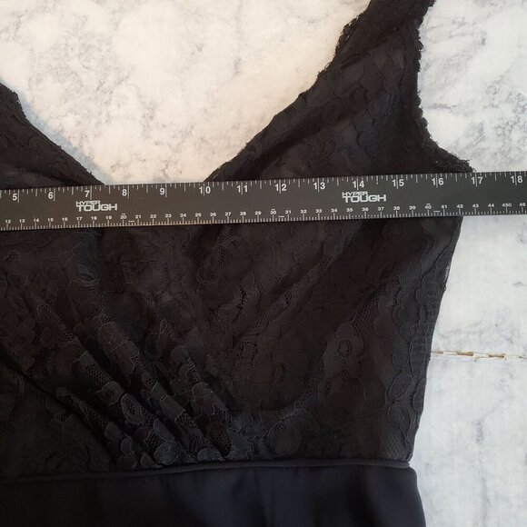 Disney Fairy Tale Weddings Dress Small‎ Formal Alfred Angelo Black Lace Chiffon - Picture 5 of 10